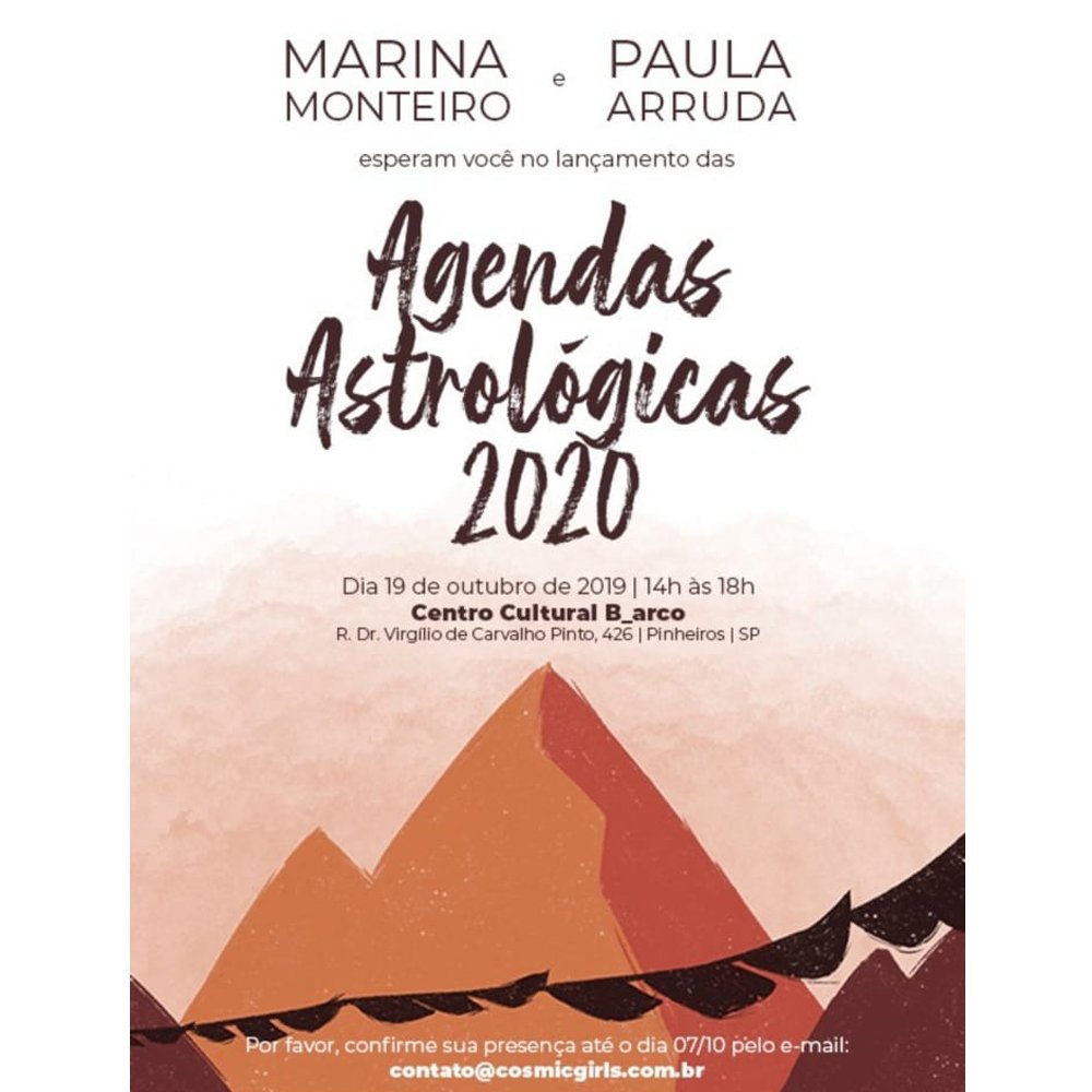 19/10 - Lançamento Das Agendas Astrológicas - B_arco