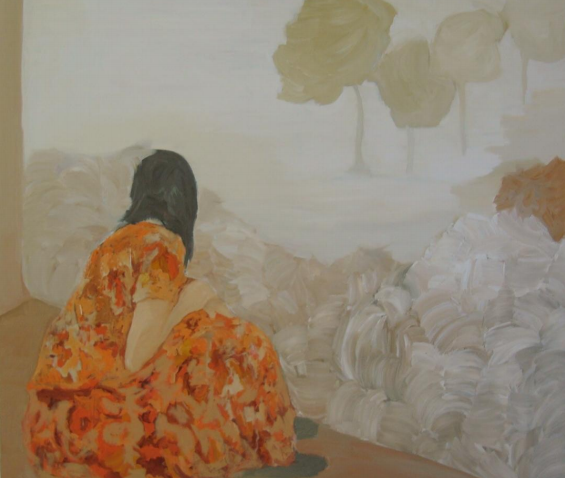 Deborah Paiva, Quintal, 2016, Óleo sobre tela, 130 x 150 cm, R$23.520,00
